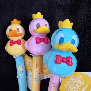 Tokyo Disneyland Quacky Duck City Donald Duck quacker sound maker full set of 3